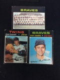 3 Card Lot of 1971 Topps Baseball High Numbers - 652, 663, 675