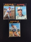 3 Card Lot of 1971 Topps Baseball High Numbers - 681, 699, 701