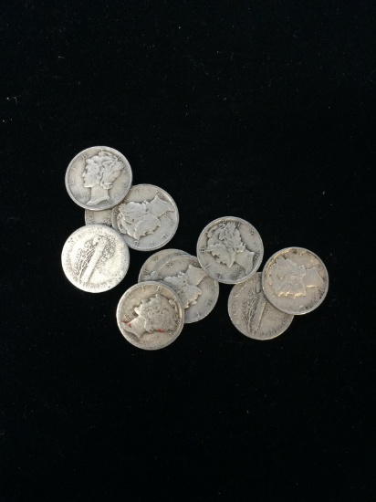 1 Random Date United States Mercury Silver Dime - 90% Silver Coin