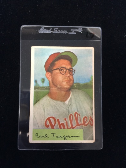 1954 Bowman #63 Earl Torgeson Phillies Baseball Card