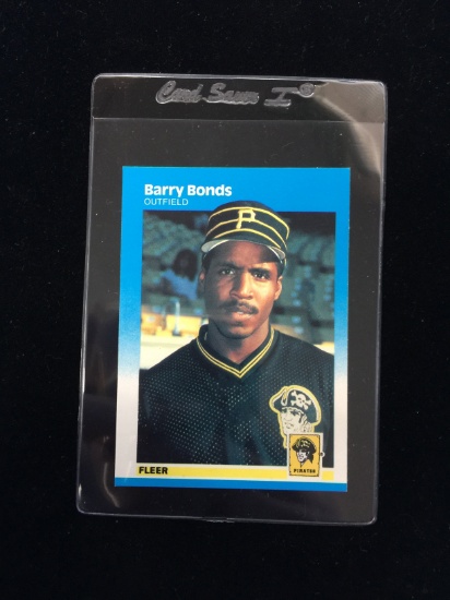 1987 Fleer #604 Barry Bonds Rookie Pirates Baseball Card