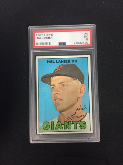 GRADED 1967 Topps #4 Hal Lanier Giants PSA 5 EX - A067