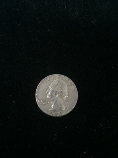 1964 United States Washington Quarter Dollar - 90% Silver Coin