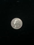 1964-D United States Washington Quarter Dollar - 90% Silver Coin