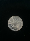 1 Troy Ounce .999 Fine Silver South Dakota Silver Bullion Round Coin