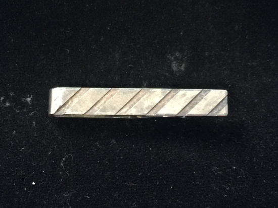 Designer Sterling Silver Tie Clip