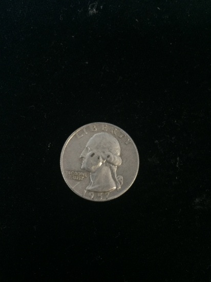1957-D United States Washington Quarter Dollar - 90% Silver Coin