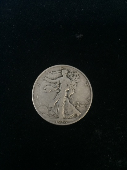 1938 United States Walking Liberty Silver Half Dollar - 90% Silver Coin