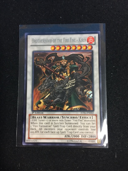 Synchro Yu-Gi-Oh! Card - Brotherhood of The Fire Fist Kirin JOTL-EN042