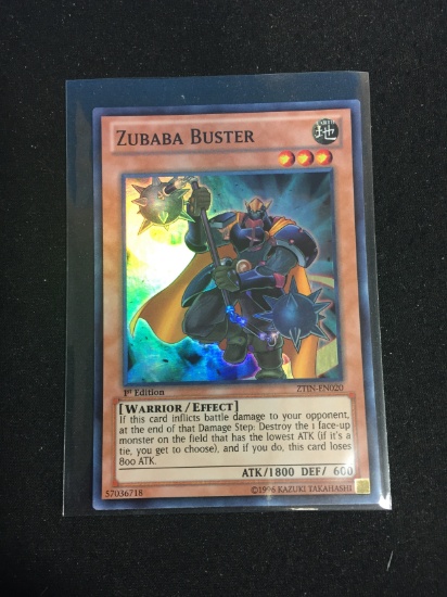 Holo Yu-Gi-Oh! Card - Zubaba Buster ZTIN-EN020