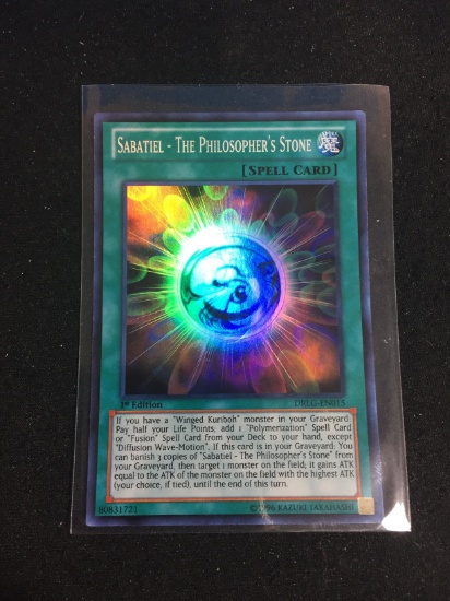 Holo Yu-Gi-Oh! Card - Sabatiel - The Philosopher's Stone DRLG-EN015