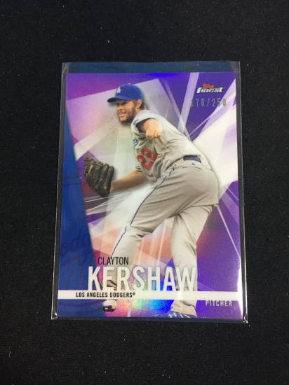 2016 Finest Purple Refractor Clayton Kershaw Dodgers /250