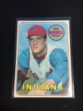 1969 Topps #220 Sam McDowell Indians Baseball Card