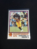 1979 Topps #166 AFC Championship Franco Harris Steelers Football Card