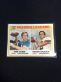 1978 Topps #331 NFL Passing Leaders - Bob Griese & Roger Staubach Football Card