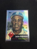 2013 Topps Finest Refractor '53 Jackie Robinson Dodgers Baseball Card - Rare