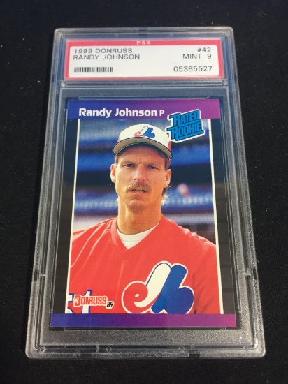 GRADED 1989 Donruss #42 Randy Johnson RC Mariners PSA 9 Mint B130