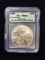 2000 U.S. 1 Troy Ounce .999 Fine Silver American Silver Eagle Silver Bullion Round Coin - ICG MS 69