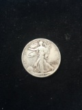 1943 United States Walking Liberty Silver Half Dollar - 90% Silver Coin