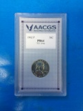 AACGS Graded 1962-P United States Franklin Silver Half Dollar - 90% Silver Coin - PR 64 Grade