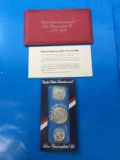 1976 United States Bicentennial Silver Uncirculated Coin Set - Dollar, Half, Quarter