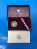 1984 United States Mint Olympics Silver Dollar Coin - 90% Silver Coin in Original Box