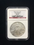 2006 U.S. 1 Troy Ounce .999 Fine Silver First Strike American Silver Eagle Bullion Coin - NGC MS 69