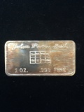 1 Troy Ounce .999 Fine Silver Jackson Precious Metals Silver Bullion Bar
