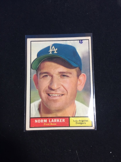 1961 Topps #130 Norm Larker Dodgers