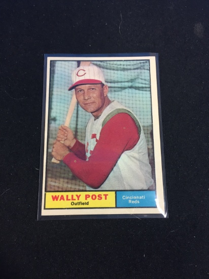 1961 Topps #378 Wally Post Reds