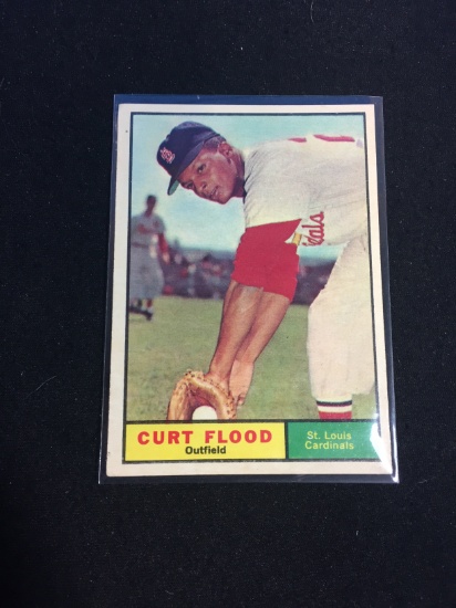 1961 Topps #438 Curt Flood Cardinals