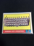 1961 Topps #297 Kansas City Athletics Team Card