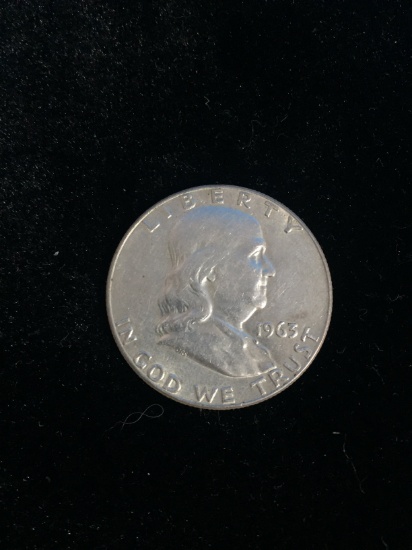 1963-D United States Franklin Half Dollar - 90% Silver Coin