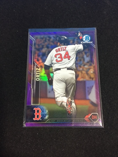 2016 Bowman Chrome Purple Refractor David Ortiz Red Sox /250