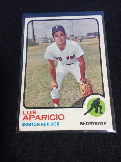 1973 Topps #165 Luis Aparicio Red Sox Baseball Card