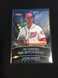 2016 Bowman's Best Stat Line Refractor Lucas Giolito Nationals Rookie