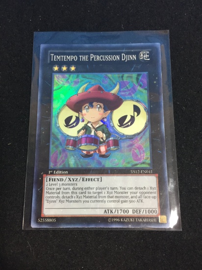 Holo Yu-Gi-Oh! Card - Temtempo The Percussion Djinn XYZ