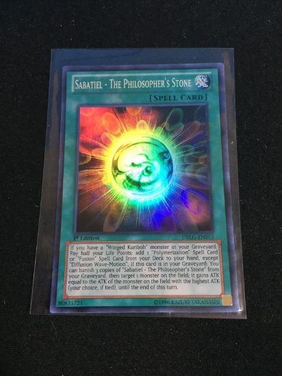 Holo Yu-Gi-Oh! Card - Sabatiel - The Philosopher's Stone DRLG-EN015