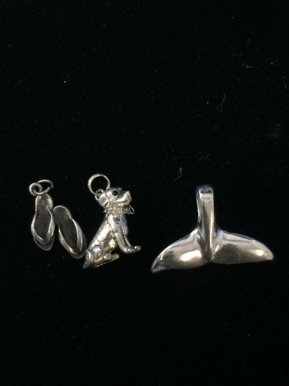 3 Sterling Silver Pendants