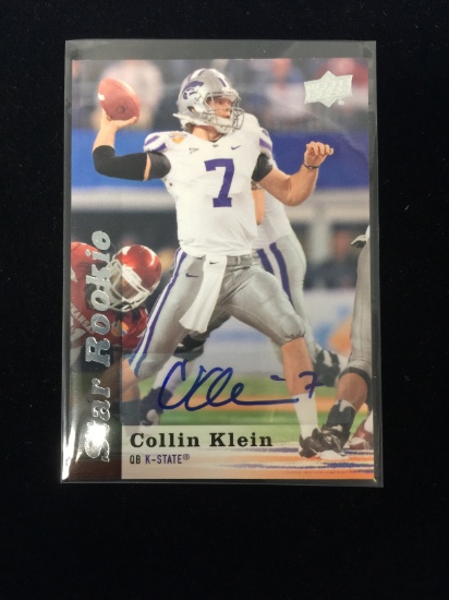 2013 Upper Deck Star Rookie Collin Klein Rookie Autograph Kansas State