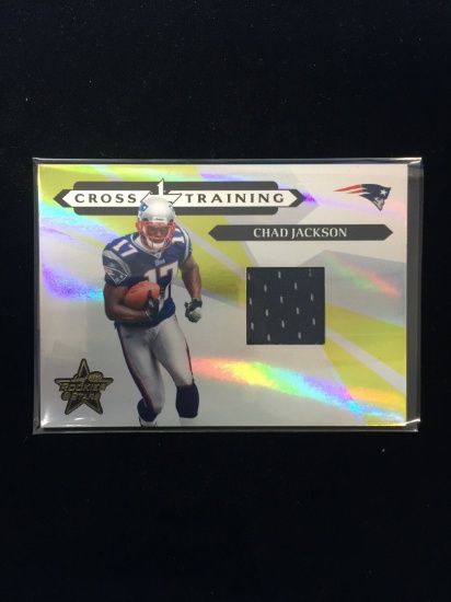 2006 Leaf Rookies & Stars Cross Training Chad Jackson Patriots Jersey Card /125