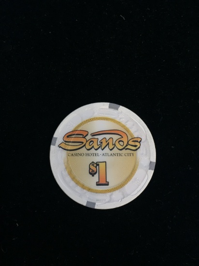Sands Casino Hotel $1 Poker Chip