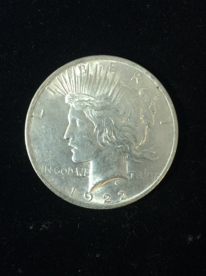 1922 United States Peace Silver Dollar - 90% Silver Coin