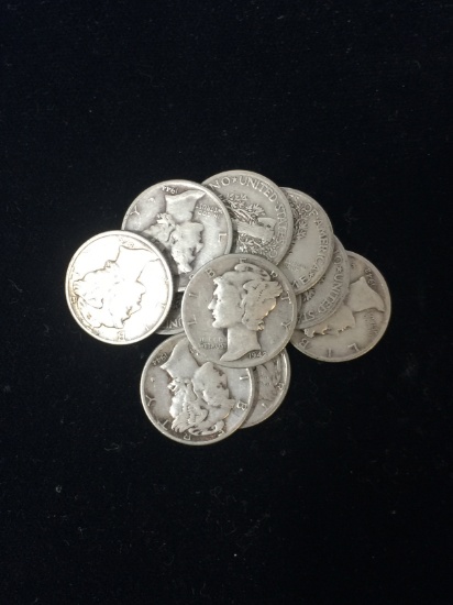 Random Date United States Mercury Dime - 90% Silver Coin