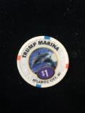 Trump Marina Casino & Hotel $1 Poker Chip