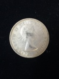 1957 Canadian Half Dollar - 80% Silver Coin