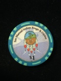 San Manuel Indian Bingo & Casino $1 Poker Chip