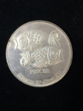 Pisces Horoscope Medallion Coin
