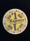 The Regency $1 Gaming Casino Poker Chip