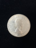 1961 Canadian Half Dollar - 80% Silver Coin